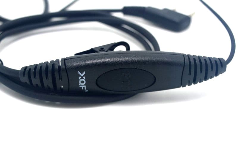 Mikrofonosłuchawka z pałąkiem do Baofeng UV-5R, UV-82, BF-888-S, UV-B5, UV-B6, wtyk K Kenwood - zestaw słuchawkowy do pracy, ASG, OSP, WOT