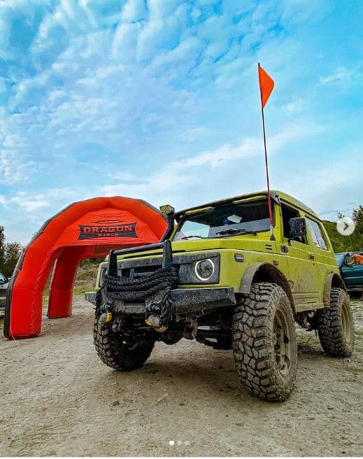 FireStik SR5-RED flaga bezpieczeństwa + maszt 159cm (chorągiewka) np. do quada, roweru, buggy, terenówki, skutera itd. (maszt offroad)