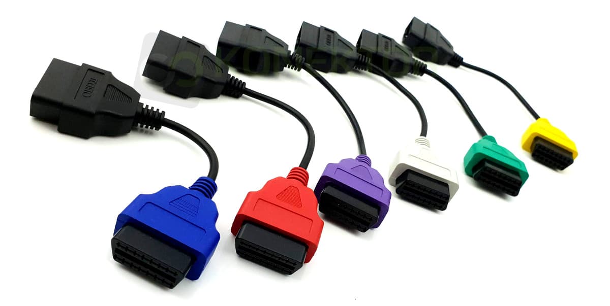 Zestaw adapterów 6szt. do FIAT ECU SCAN / MULTI ECU SCAN - Fiat Lancia Alfa Romeo - Łódź, Zbąszyńska 2