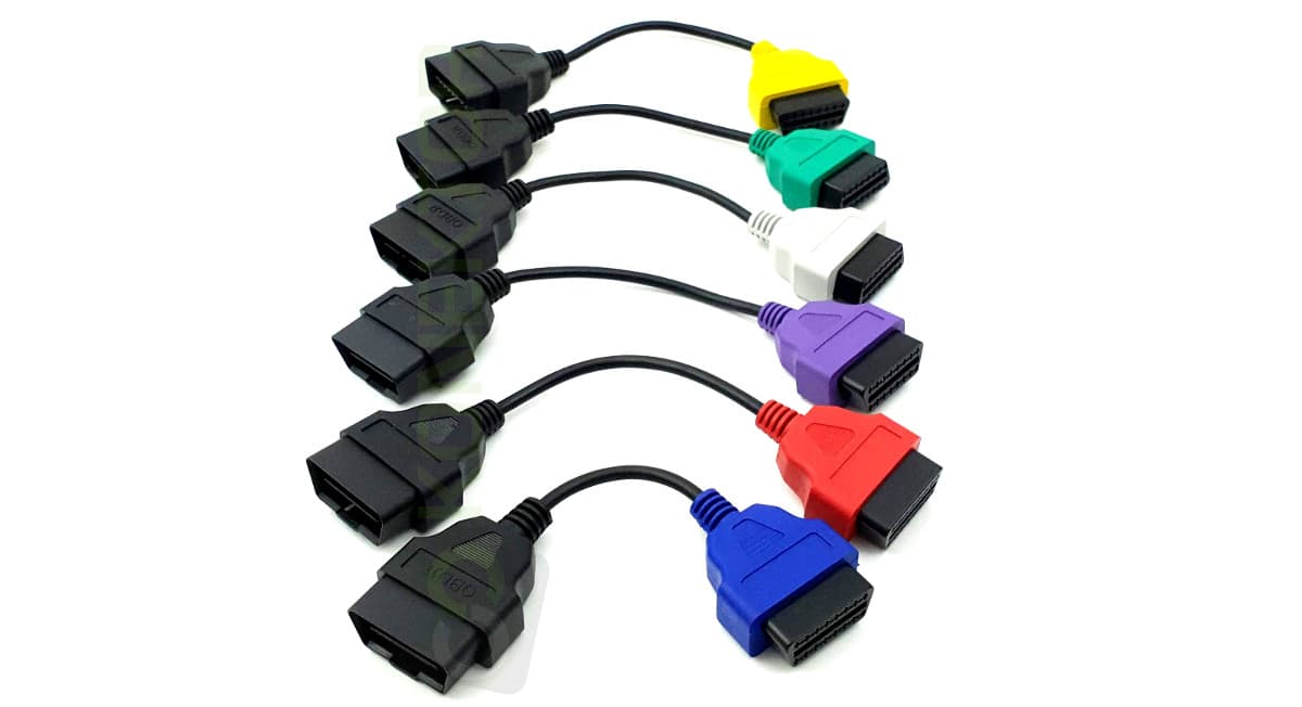 Zestaw adapterów 6szt. do FIAT ECU SCAN / MULTI ECU SCAN - Fiat Lancia Alfa Romeo - Łódź, Zbąszyńska 2