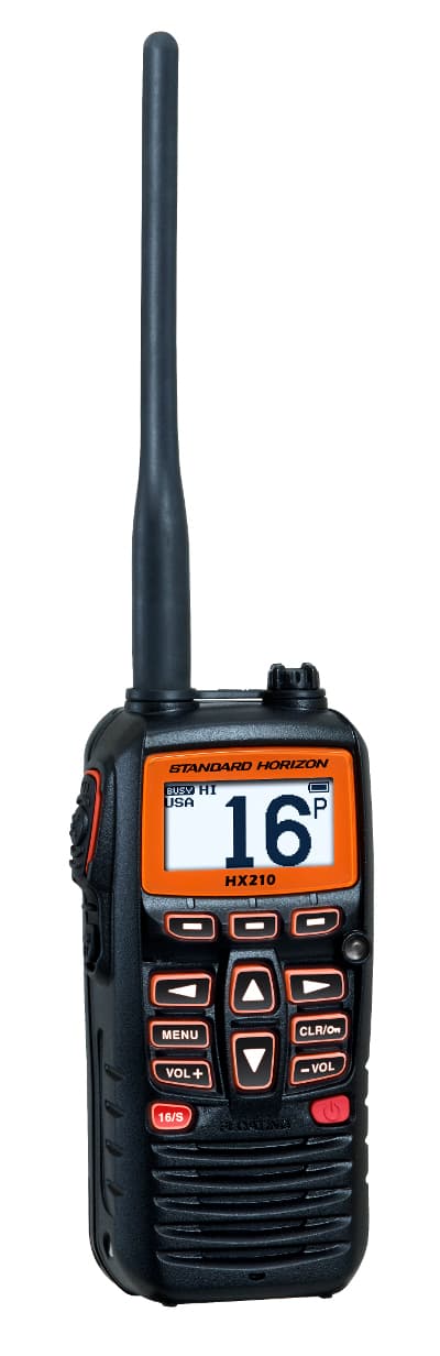 Standard Horizon HX-210E ręczny radiotelefon morski WODOODPORNY IPX7, pływający, moc 6W, ATIS4