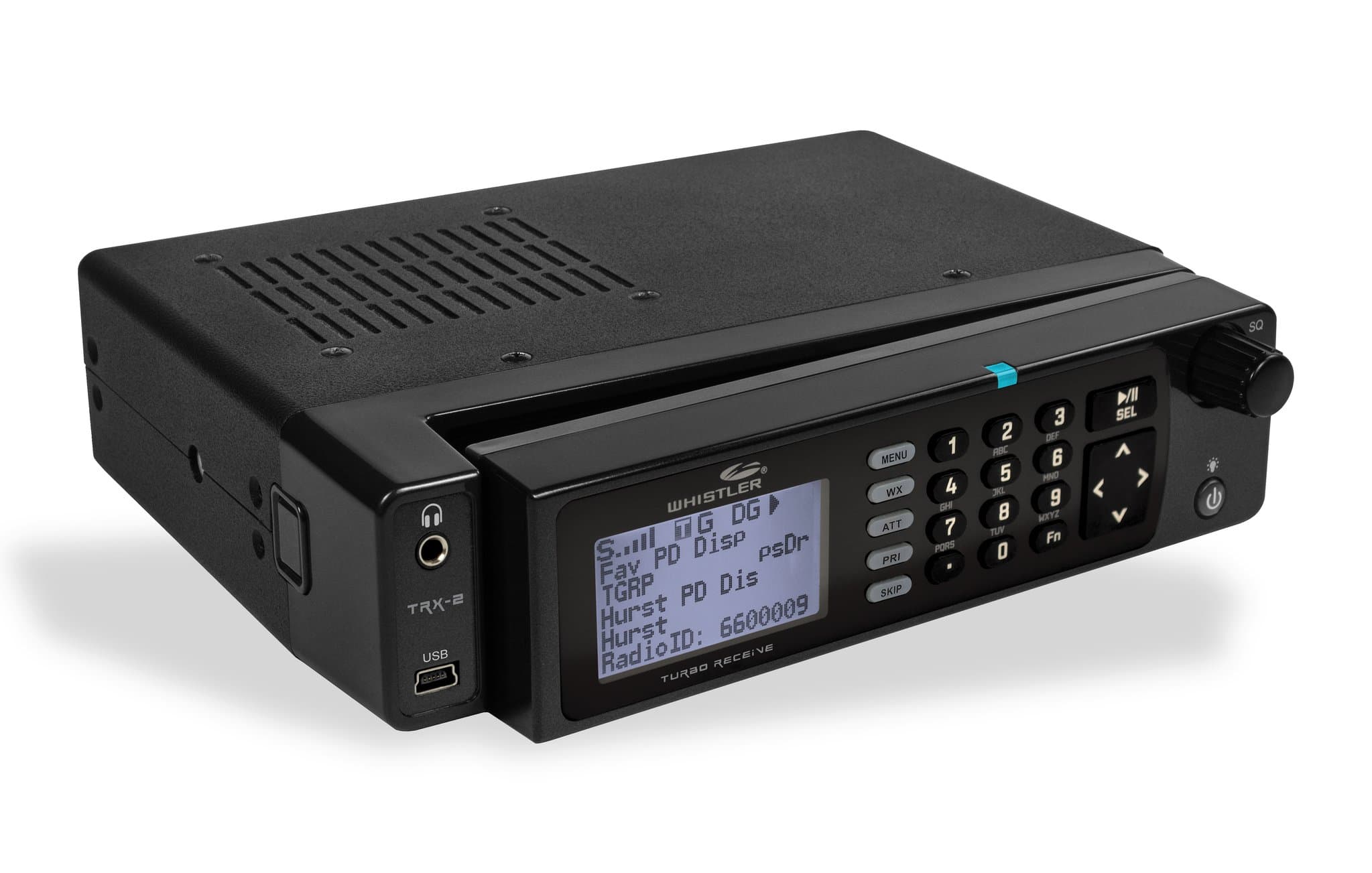 Skaner radiowy WHISTLER TRX-2 cyfrowy odbiornik szerokopasmowy 25-1300MHz, nagrywanie na kartę microSD (odbiór DMR MOTOTRBO Motorola, NXDN)