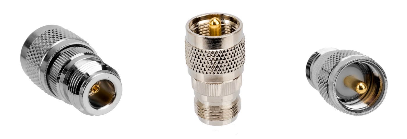 Adapter gniazdo N / wtyk UC-1 PTFE/Gold RADIORA - przejściówka / przejście / redukcja