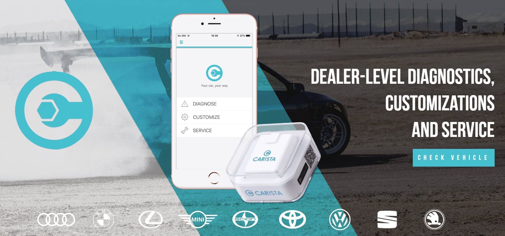 CARISTA adapter interfejs diagnostyczny OBD-2 bluetooth dla Android/iOS iPhone wsparcie dla Toyota, Lexus, BMW, Mini, VAG, Nissan, Infinity