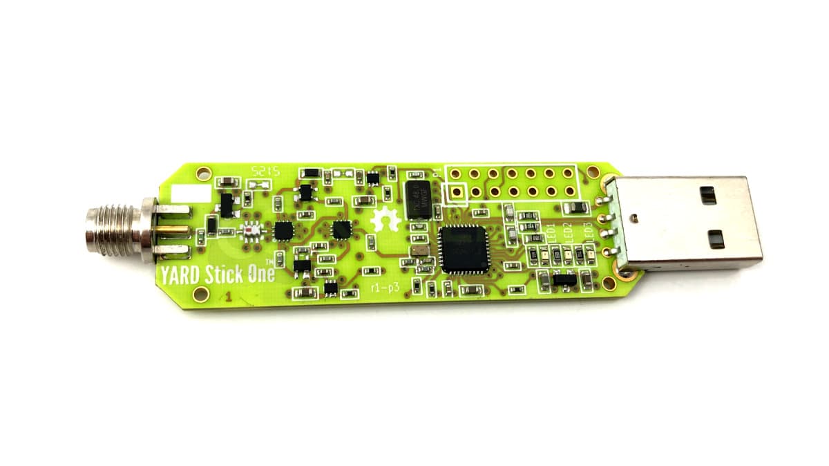 YARD Stick One Great Scott Gadgets nadajnik odbiornik SDR 3-pasmowy np. do radio hackingu