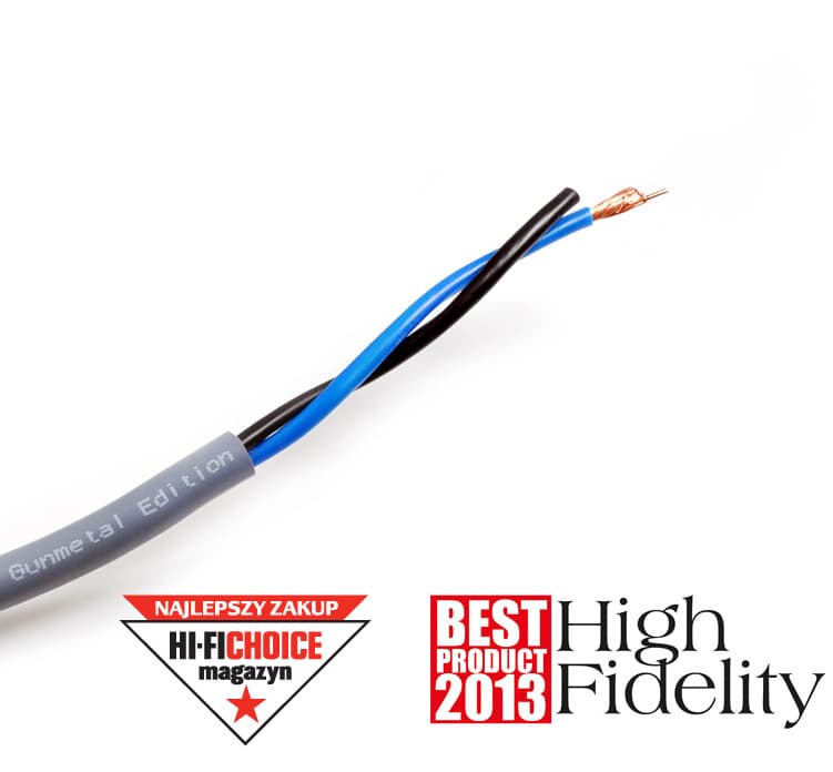 Kabel głośnikowy 2x 1,5mm2 Melodika Gunmetal Edition MDC2150G OFC klasy 4N BASS CORE