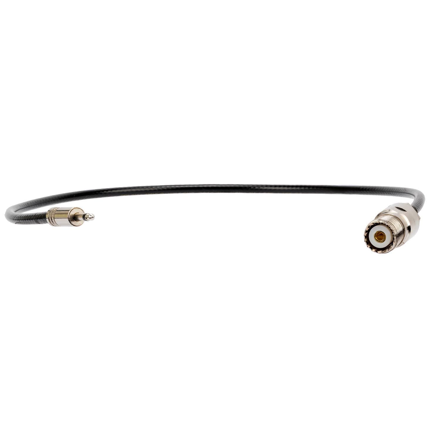 Adapter na kablu: wtyk jack 3.5mm + 50cm H-155 + gniazdo UHF  - pigtail Radiora np. do odbiorników globalnych Tecsun, Sangean, XHDATA itp.