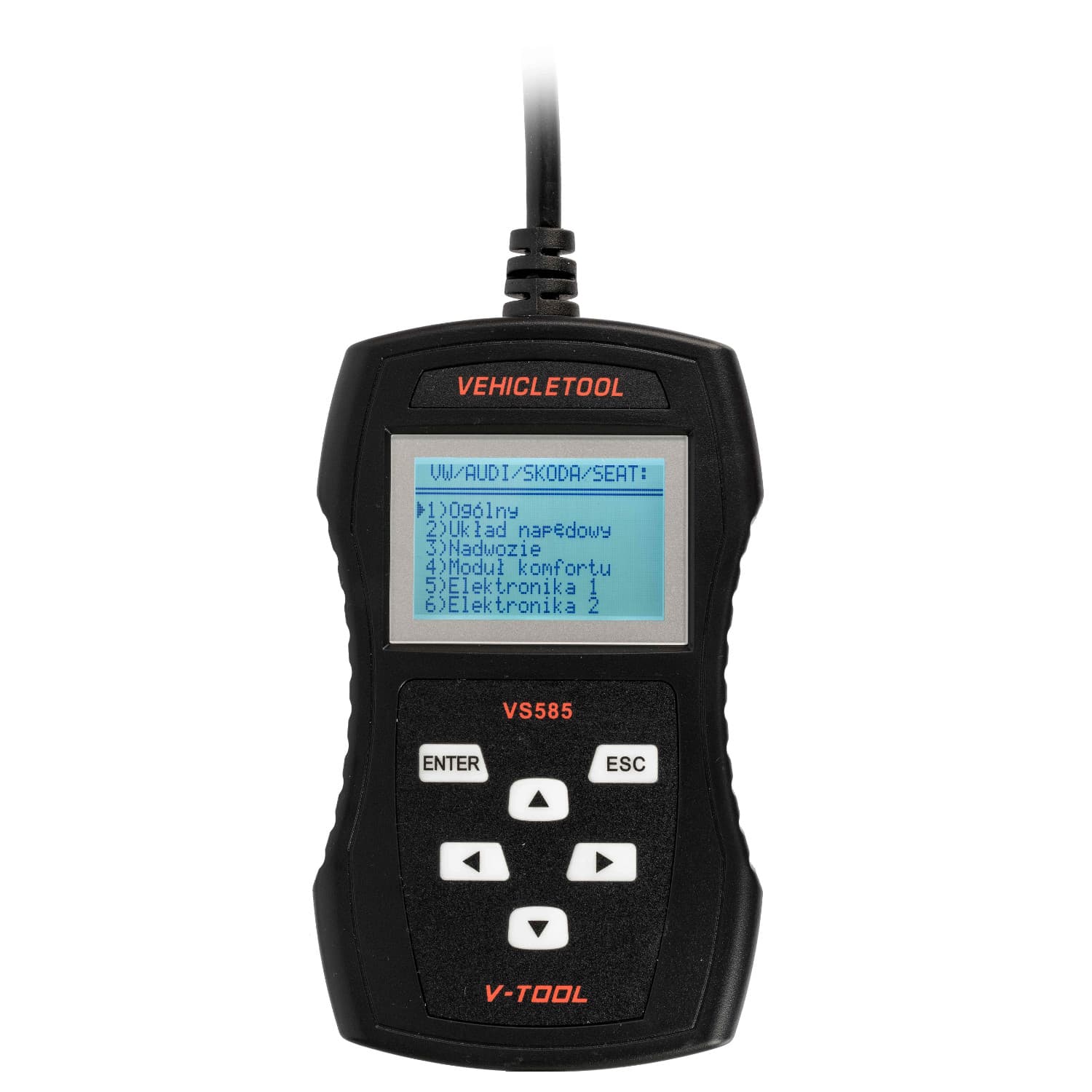 V-TOOL VS585 POLSKIE MENU uniwersalny skaner diagnostyczny CAN OBD-2 + dodatkowe wsparcie VAG Volkswagen, Skoda, Audi, Seat - Łódź, Zbąszyńska 2