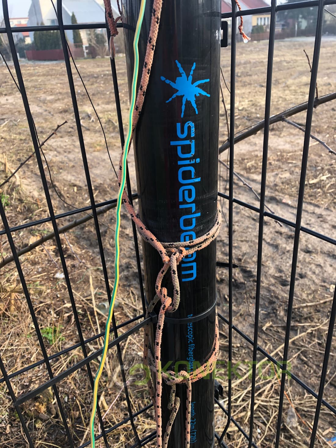 Maszt teleskopowy 22m Spiderbeam Fiberglass fi 95/4mm