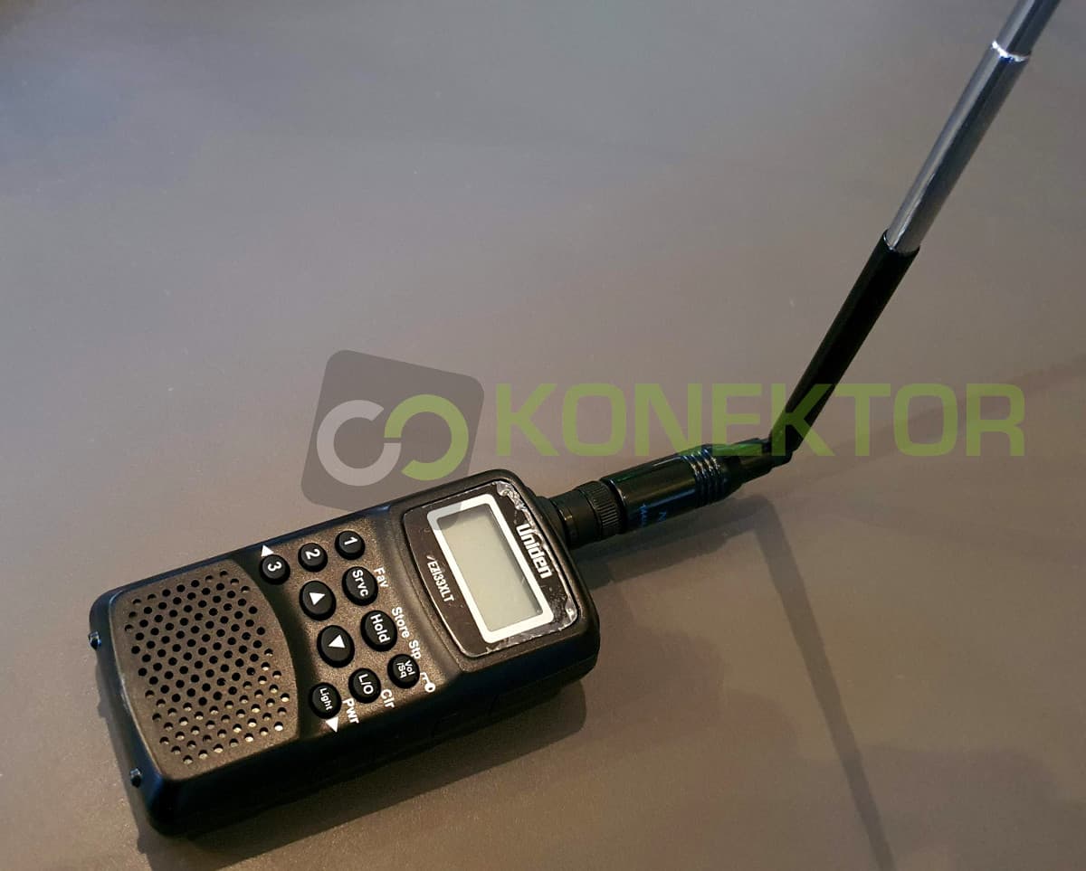 Nagoya NA-774 BNC 13-42cm teleskopowa antena VHF/UHF np. do skaner Uniden, SDR