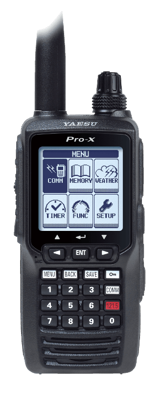 YAESU FTA-550L PRO-X radiotelefon lotniczy ręczny 5W, ILS, VOR, IPX5, bateria 2000mAh, 3 lata gwarancji, Made in Japan