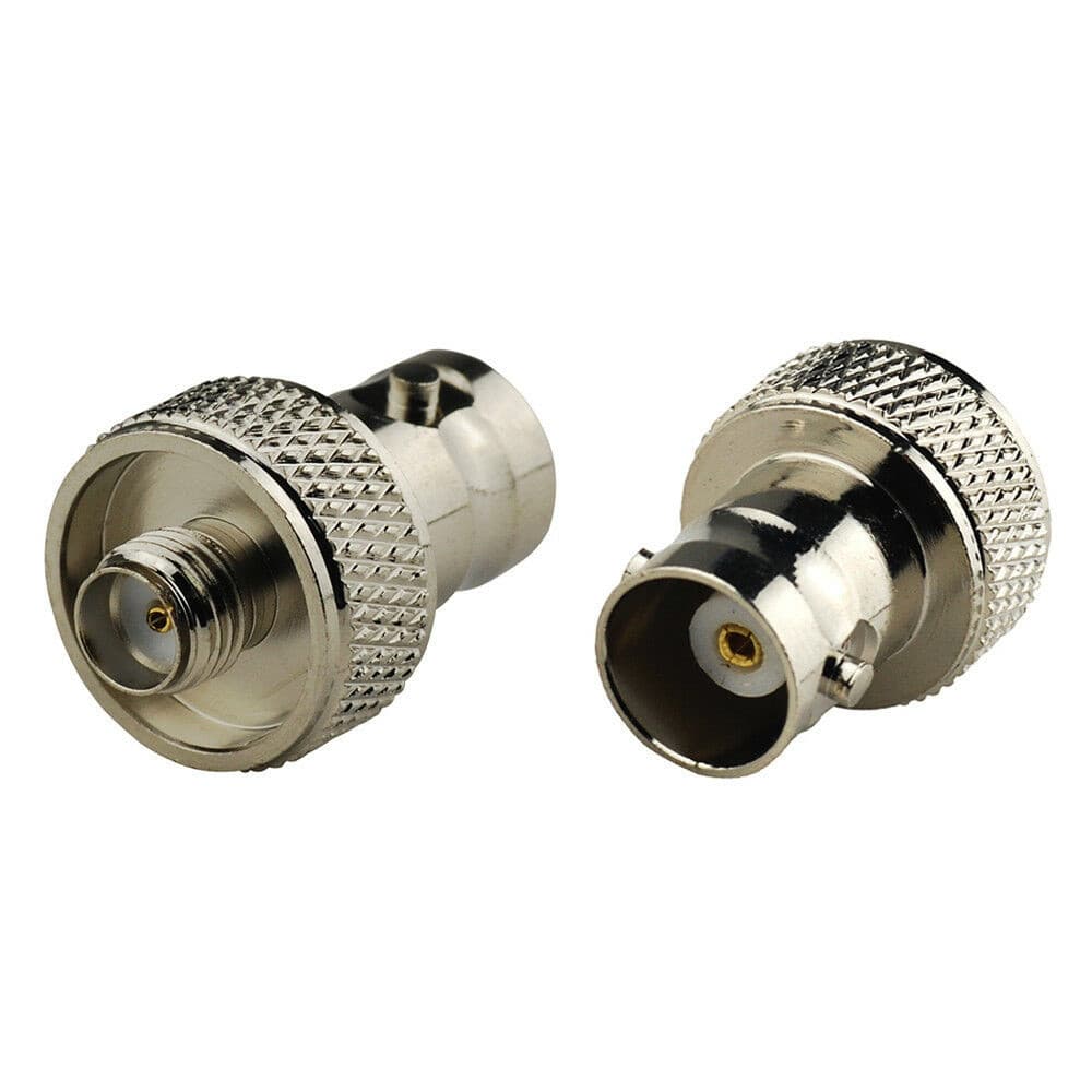 Krótki adapter przejściówka SMA-F / BNC-F (gniazdo SMA - gniazdo BNC) np. do Baofeng UV-5R, UV-82, T-57, BF-888, Wouxun itp.