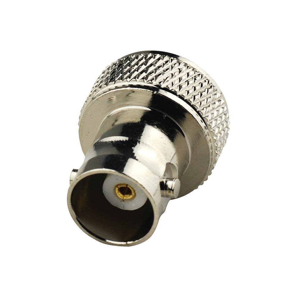 Krótki adapter przejściówka SMA-F / BNC-F (gniazdo SMA - gniazdo BNC) np. do Baofeng UV-5R, UV-82, T-57, BF-888, Wouxun itp.