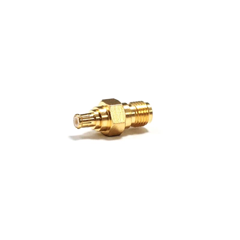 Adapter przejściówka SMA-F/MCX-M (gniazdo SMA - wtyk MCX) np. do tunerów RTL2832U DVBT i anten z wtykiem SMA