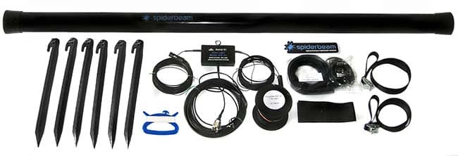 Spiderbeam GoPak kompletna antena terenowa pasma 40-6m (Aerial-51 404-UL + maszt 12m HD + akcesoria) - dipol inverted-V