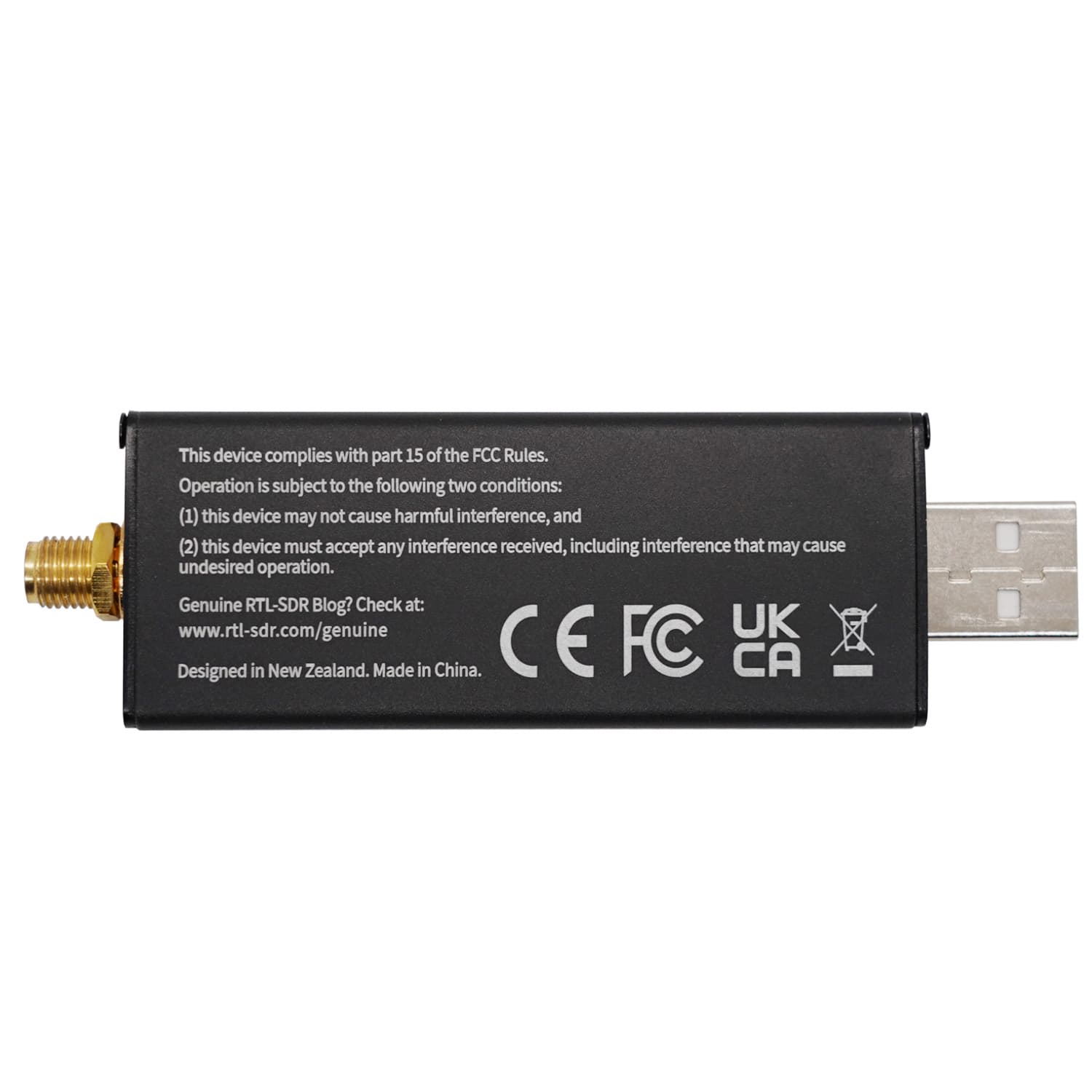 RTL-SDR RTL2832U DVB-T V3 odbiornik SDR + anteny dipolowe zestaw - najnowsza wersja w kolorze czarnym