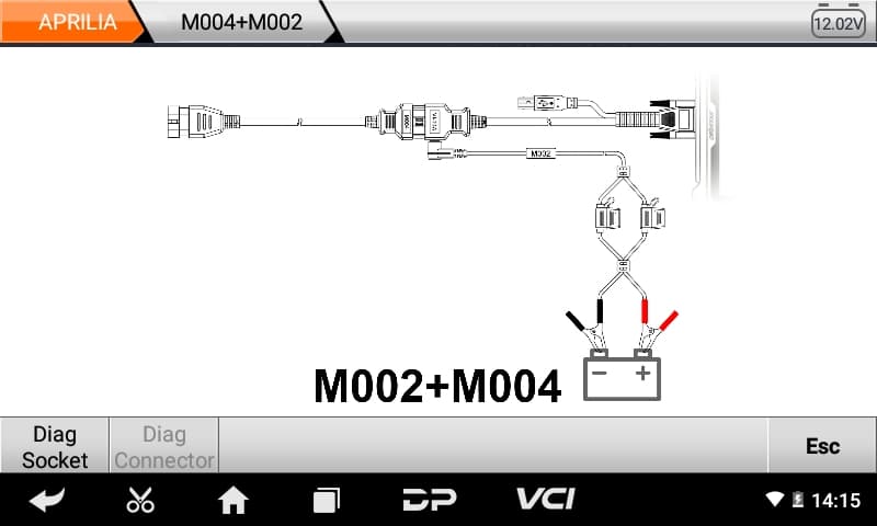 OBDSTAR iSCAN PIAGGIO GROUP interfejs diagnostyczny do motocykli APRILIA, DERBI, GILERA, MOTO GUZZI, PIAGGIO, VESPA