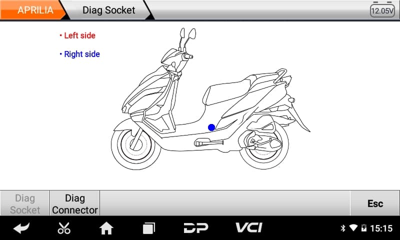 OBDSTAR iSCAN PIAGGIO GROUP interfejs diagnostyczny do motocykli APRILIA, DERBI, GILERA, MOTO GUZZI, PIAGGIO, VESPA