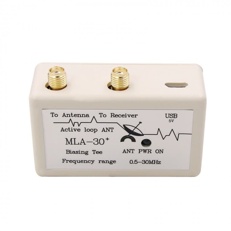MegaLoop MLA-30+ antena pętlowa aktywna KF odbiór 500kHz-30MHz  - np. do SDR, RTL-SDR, odbiornik globalny, skaner odbiornik Uniden, AOR, Icom