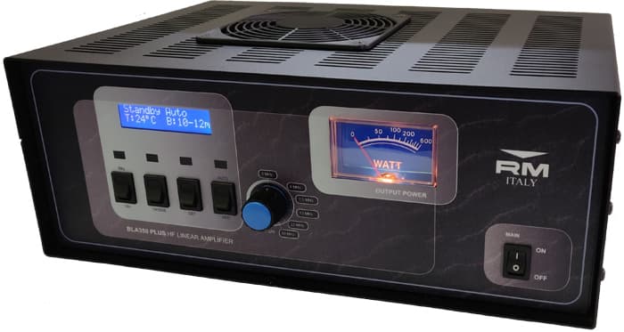 RM BLA 350 PLUS wzmacniacz mocy HF 300W, wbudowany zasilacz, chłodzenie, 6 filtrów dolnoprzepustowych, wyświetlacz LCD