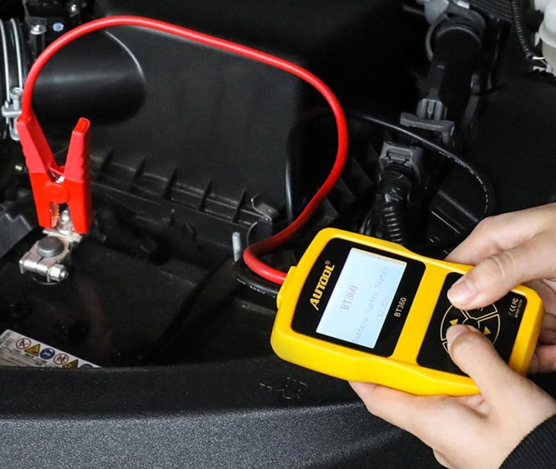 Tester akumulatora / baterii 12V AUTOOL BT-360 - test ładowania, pod obciążeniem, żywotności itd. POLSKIE MENU