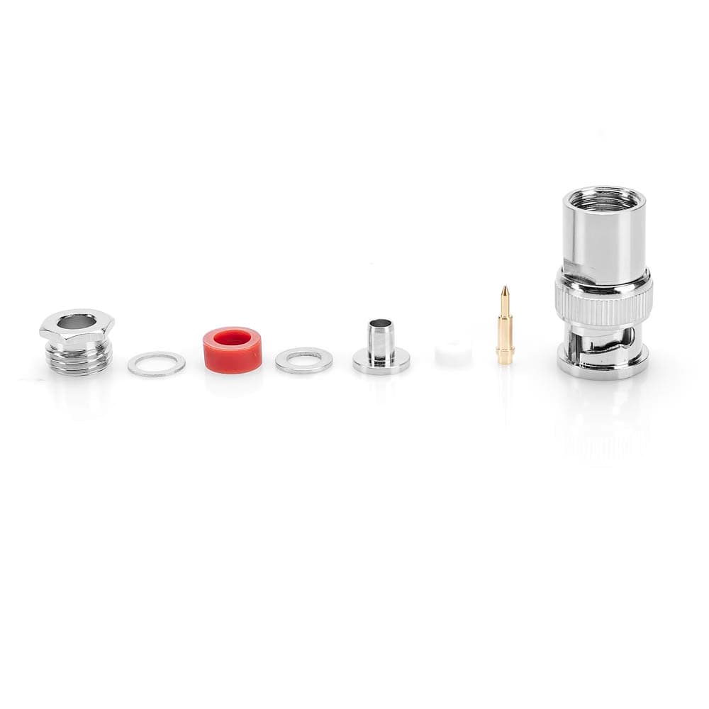 Wtyk BNC skręcany na przewód RF-5, H-155 6mm PTFE/Gold RADIORA np. do skanera Uniden, Icom, AOR