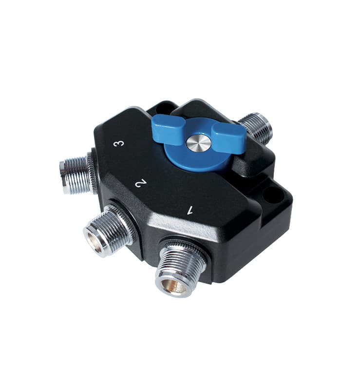 Przełącznik antenowy 3-pozycyjny Komunica PWR-SW3N (0-1.5GHz) gniazda N