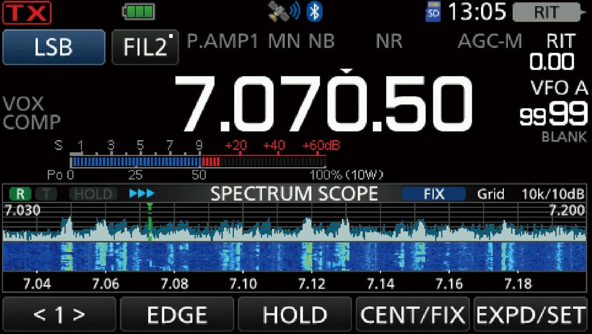 Icom IC-705 radiotelefon HF/VHF/UHF SDR - AM/FM/SSB D-STAR, AIRBand, GPS, Bluetooth, duży akumulator 3150mAh, MADE IN JAPAN