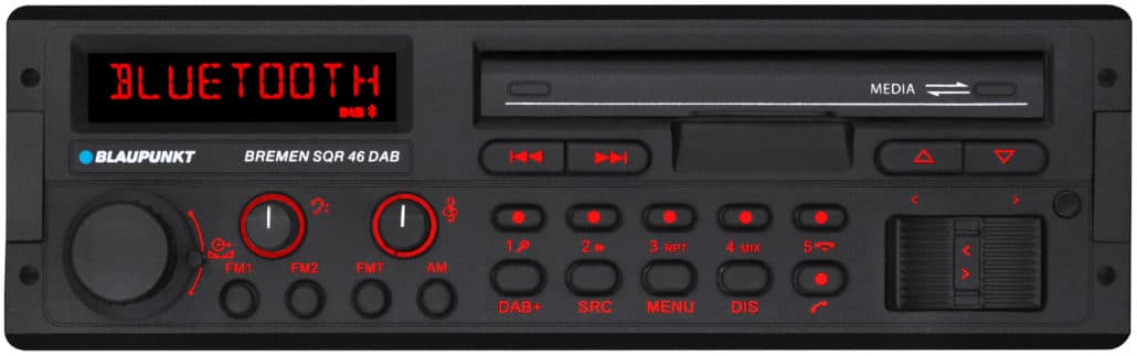 Blaupunkt Bremen SQR 46 DAB radio samochodowe DAB+, bluetooth do klasyka i youngtimera, retro
