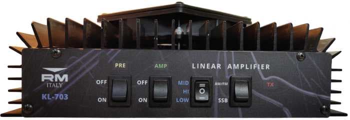 RM KL 703 wzmacniacz mocy 500W AM/FM/SSB 25-30MHz, aktywne chłodzenie - Made in Italy