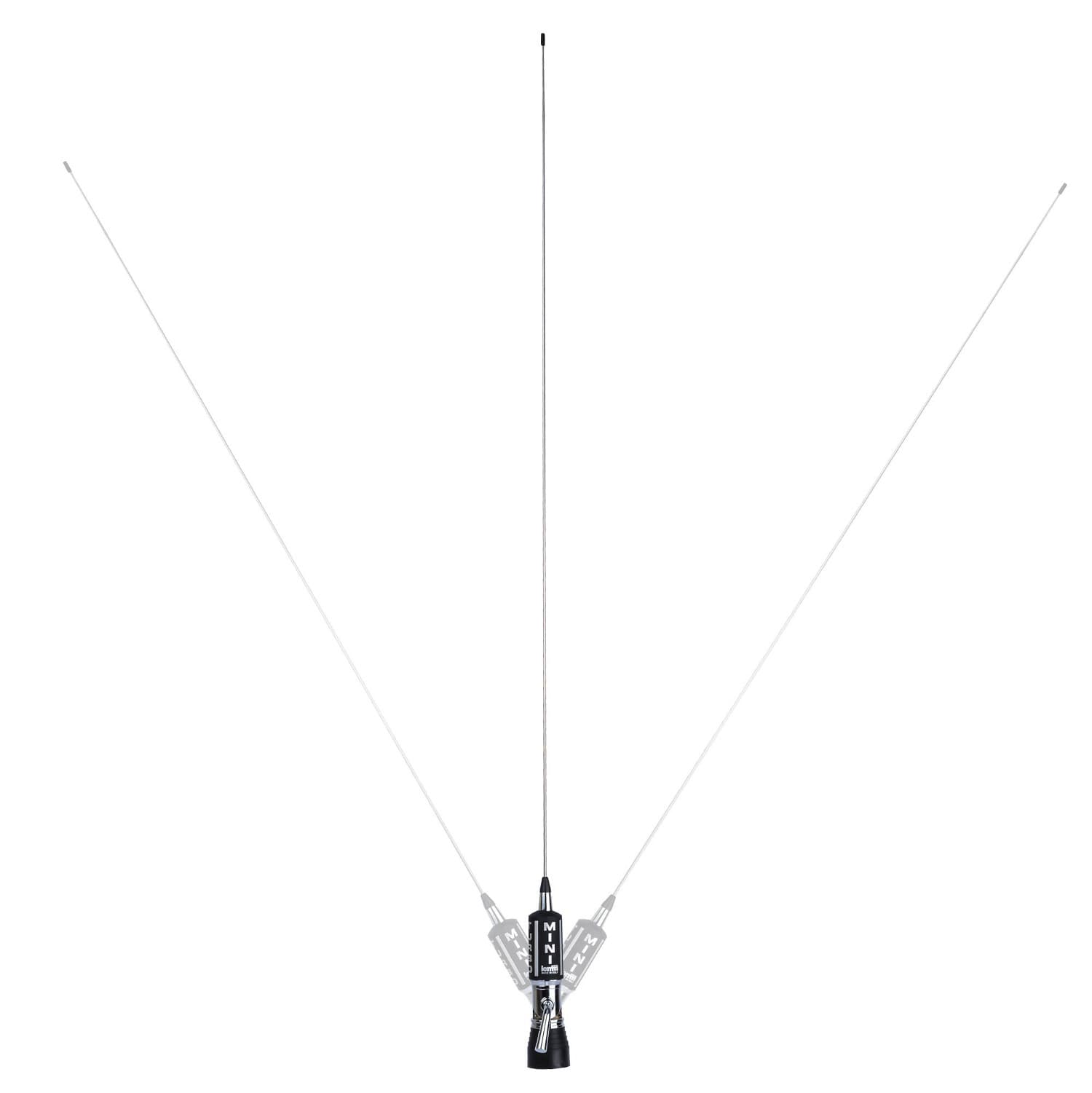 LEMM AT-1002 PL MINITURBO Antena CB montażowa 106cm CZARNA (do gotowego montażu / magnesu PL)