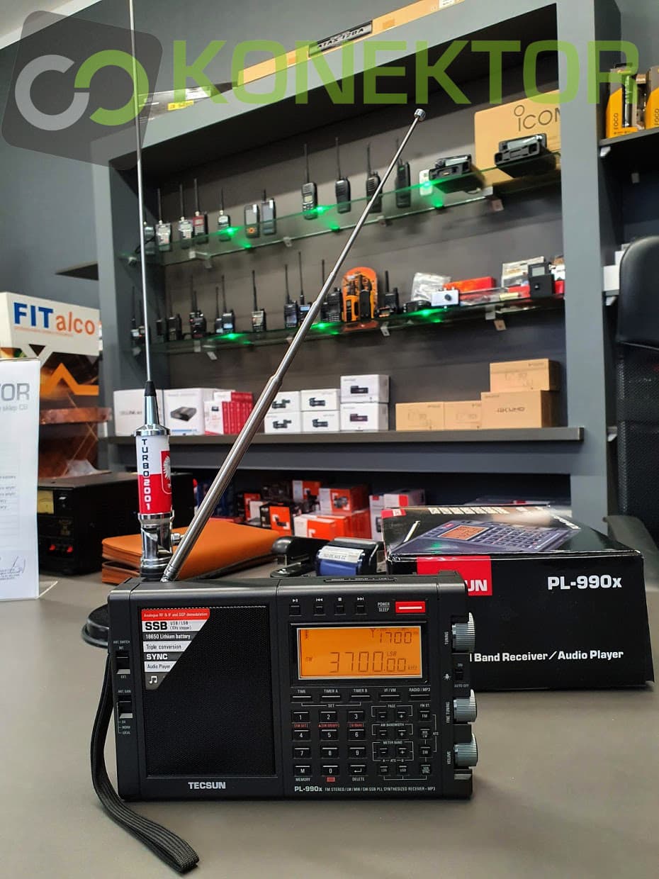 TECSUN PL-990x zaawansowany odbiornik globalny z bluetooth, SSB, DSP # ŚWIETNY DŹWIĘK # FM Stereo/MW/LW/SW odsłuch KF CB - pełna polska instrukcja obsługi