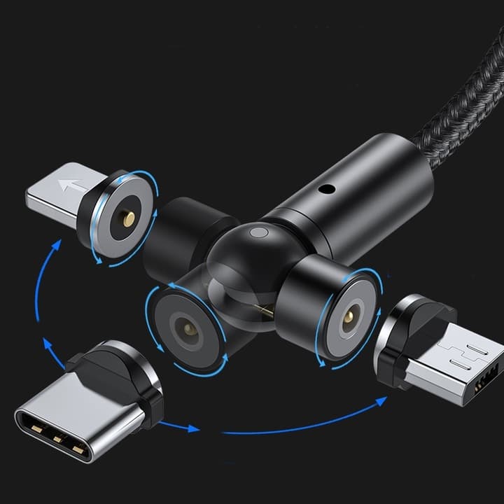 Wtyk kątowy obrotowy microUSB / USB-C / Lightning USB kabel połączeniowy 200cm nylonowy oplot np. do montażu Yanosik XS, GT, GTR oraz GTS - Łódź, Zbąszyńska 2
