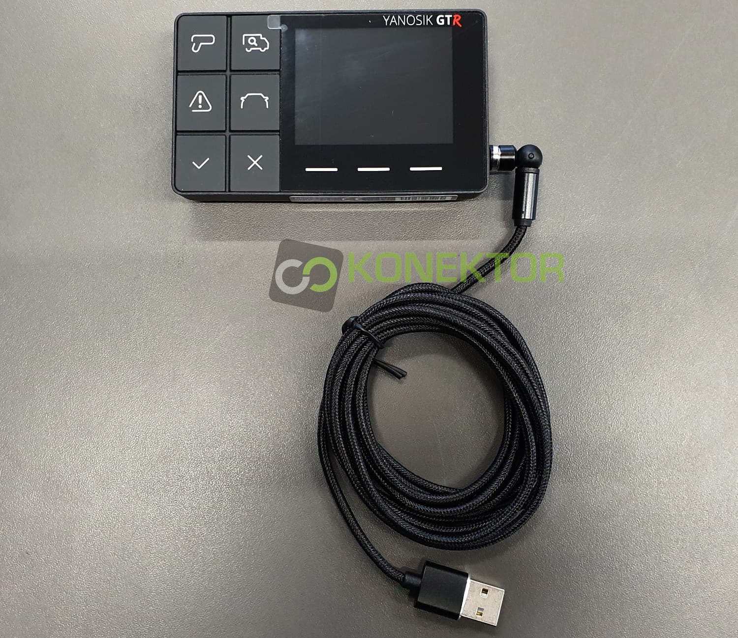 Wtyk kątowy obrotowy microUSB / USB-C / Lightning USB kabel połączeniowy 200cm nylonowy oplot np. do montażu Yanosik XS, GT, GTR oraz GTS - Łódź, Zbąszyńska 2