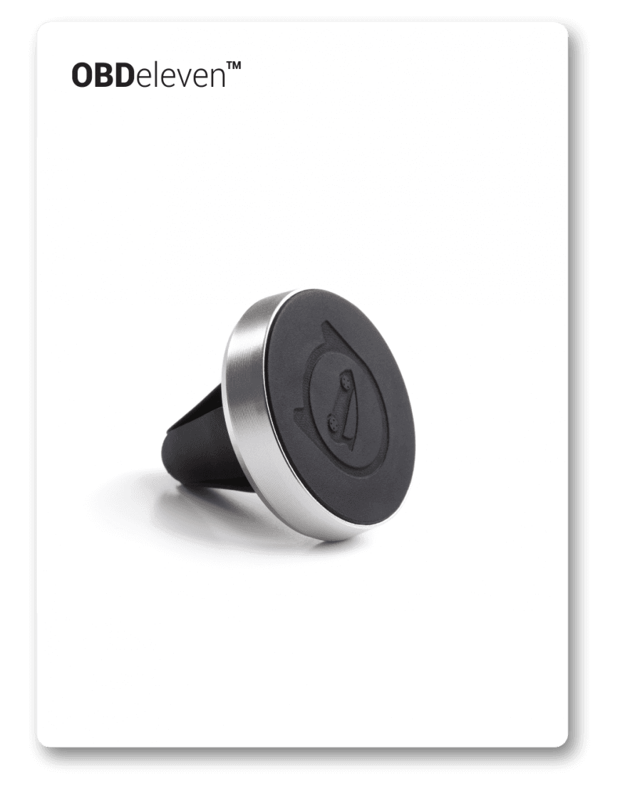 Uchwyt w kratkę do smartfona OBD Eleven - magnetyczny Spigen Air Vent np. Volkswagen, Audi, Seat, Skoda