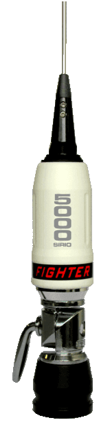 SIRIO FIGHTER 5000 WHITE PL Antena CB montażowa 196cm (pochylenie za pomocą klamki) Performer 5000