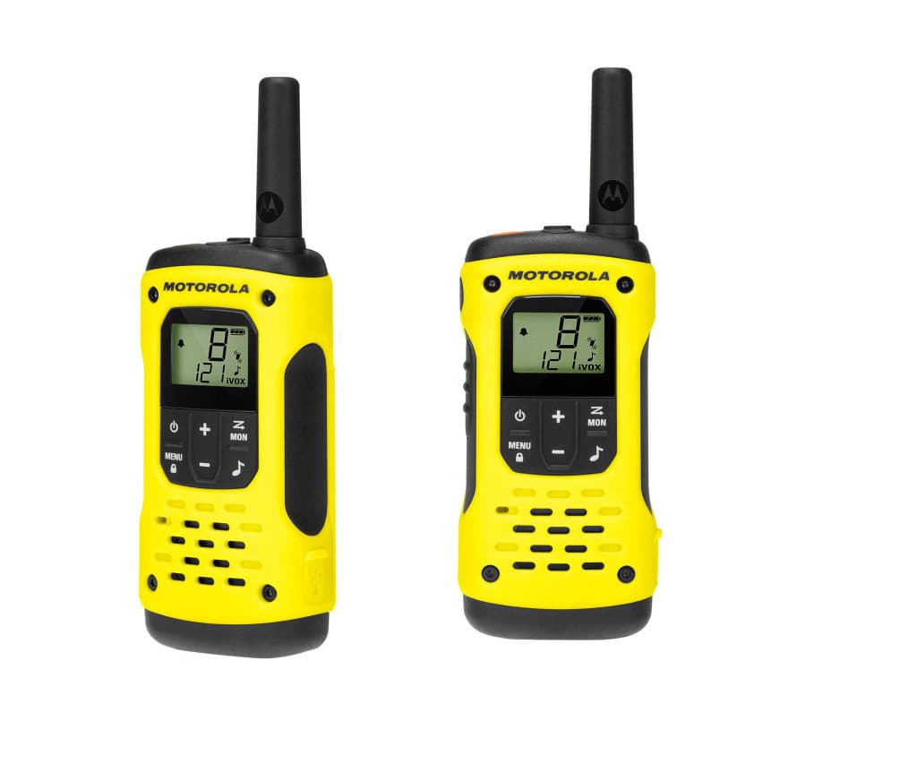 Motorola T92 H2O krótkofalówki PMR bez zezwoleń - zestaw walizka [2szt.] - pływające, wodoodporne IP67, latarka