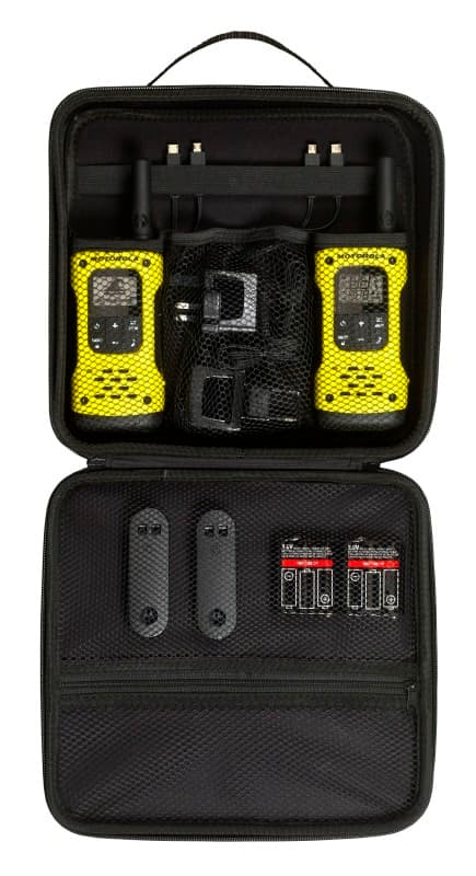 Motorola T92 H2O krótkofalówki PMR bez zezwoleń - zestaw walizka [2szt.] - pływające, wodoodporne IP67, latarka