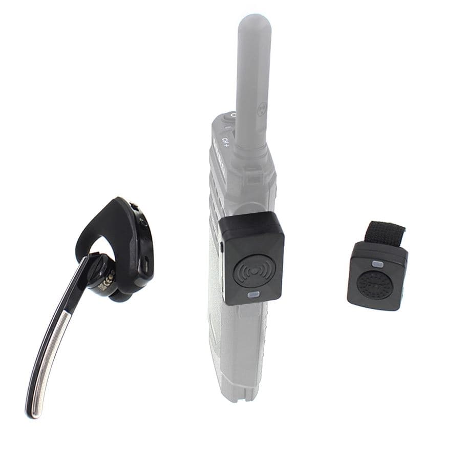 Mikrofonosłuchawka bluetooth do krótkofalówek 2-pin K np. Baofeng UV-5R, UV-82, TYT TH-UV88, Wouxun itp. zestaw słuchawkowy + przycisk PTT