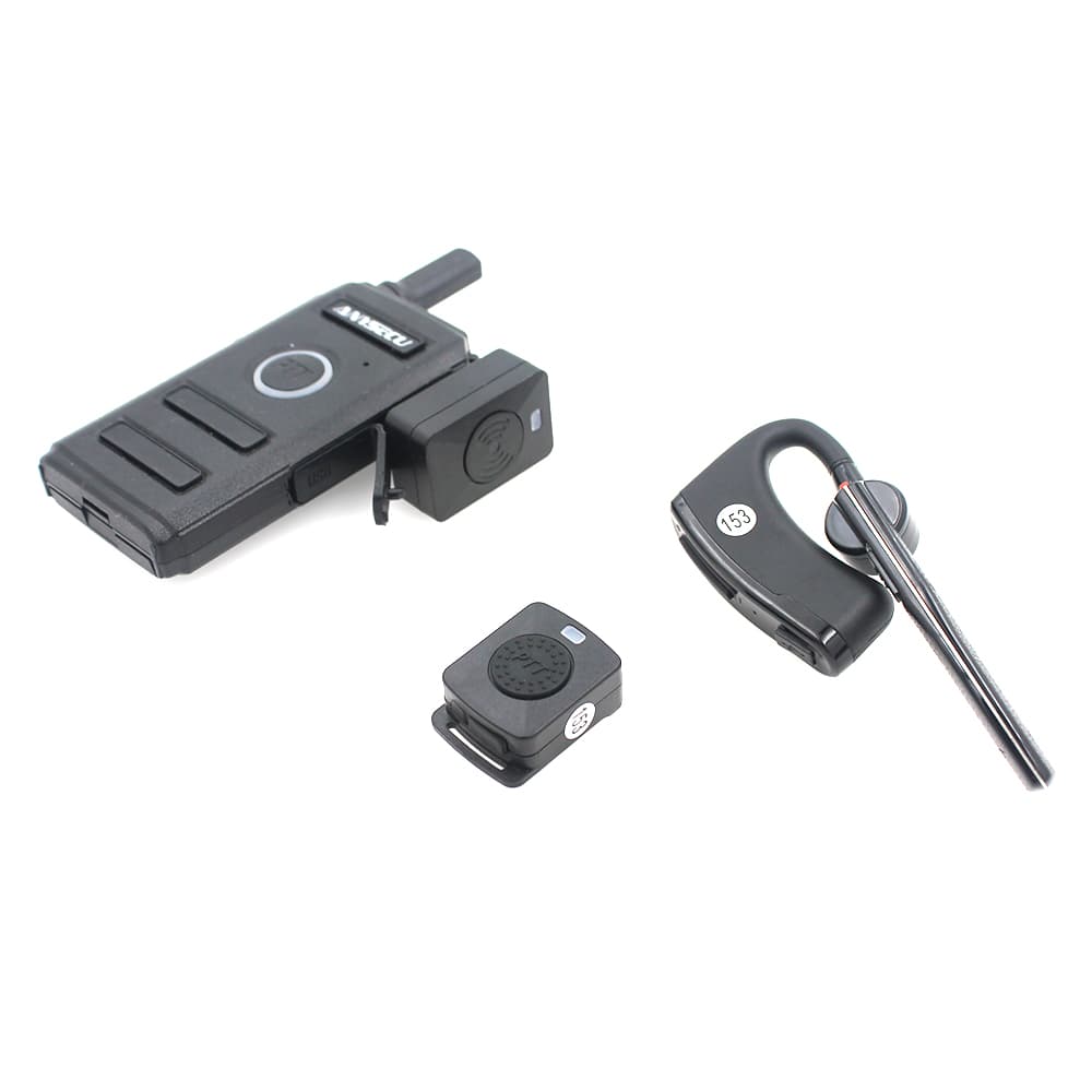 Mikrofonosłuchawka bluetooth do krótkofalówek 2-pin K np. Baofeng UV-5R, UV-82, TYT TH-UV88, Wouxun itp. zestaw słuchawkowy + przycisk PTT