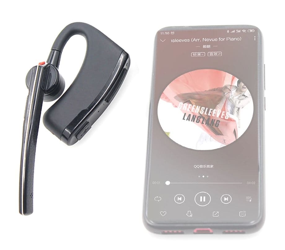 Mikrofonosłuchawka bluetooth do krótkofalówek 2-pin K np. Baofeng UV-5R, UV-82, TYT TH-UV88, Wouxun itp. zestaw słuchawkowy + przycisk PTT
