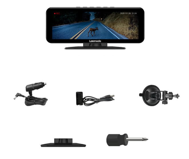 LANMODO VAST PRO kamera Night Vision + nagrywanie Full HD - noktowizor samochodowy (II generacja Vast) 