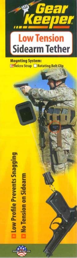 Smycz do broni krótkiej Gear Keeper RT2-5530-A Low Force - zapobiega zgubieniu / wyrwaniu pistoletu