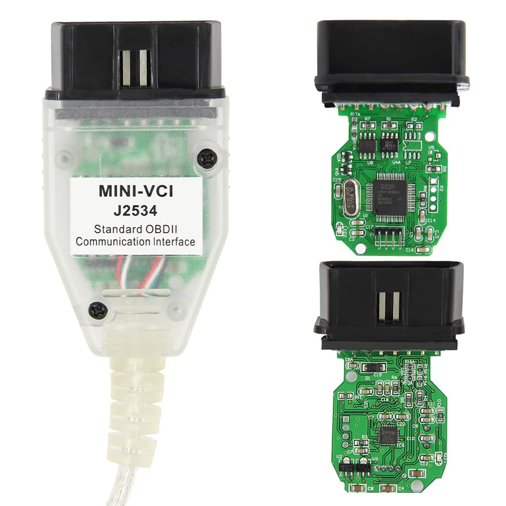 Interfejs OBD-2 do TOYOTA LEXUS diagnostyka kodowanie - kabel J2534 MINI VCI do TIS Techstream V15