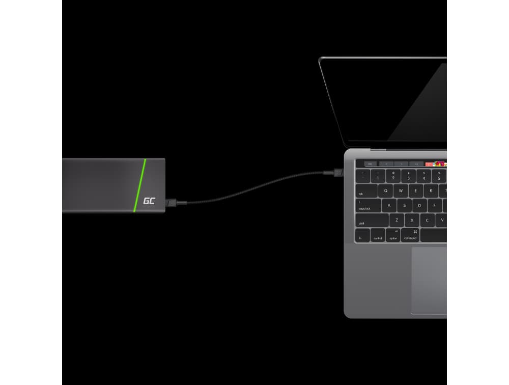 Kabel przewód zasilający USB-C 120cm Power Delivery 60W 480Mbps SUPERJAKOŚĆ Green Cell GC PowerStream