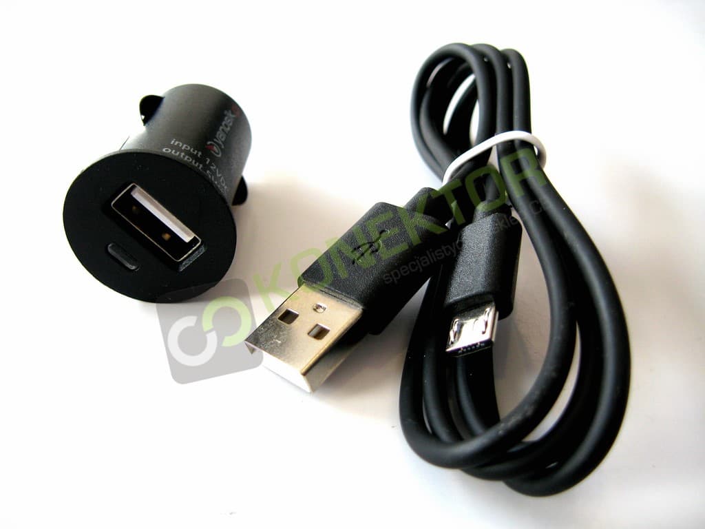 Oryginalna ładowarka + kabel zasilający microUSB do Yanosik GTR GT GTS XS (zasilacz) - Łódź, Zbąszyńska 2