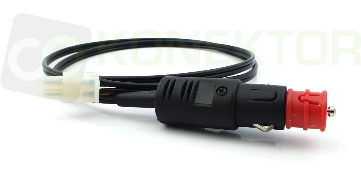 Kabel zasilający do President Lincoln/Uniden HR (długość 200cm, wtyk zapalniczki HD, przekrój 2.5mm2)