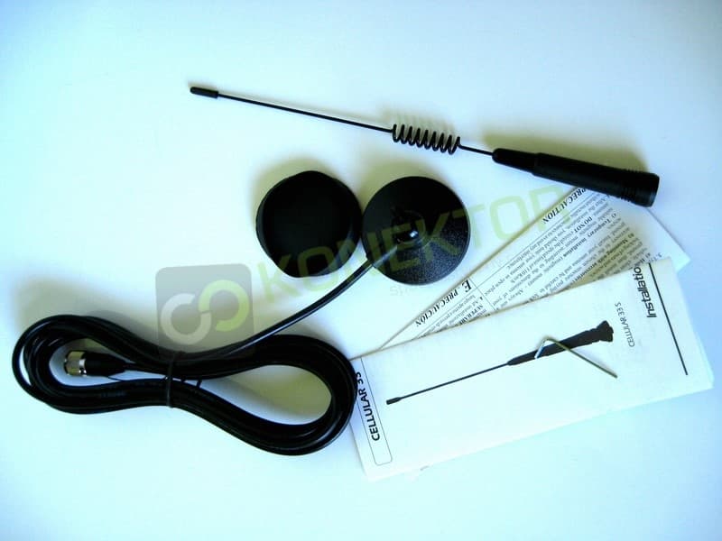 SIRIO MICRO 30 S MAG dyskretna i estetyczna antena CB magnesowa 30cm kabel 3m (wersja z pochyleniem)