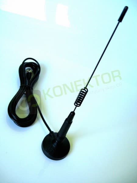 SIRIO MICRO 30 S MAG dyskretna i estetyczna antena CB magnesowa 30cm kabel 3m (wersja z pochyleniem)