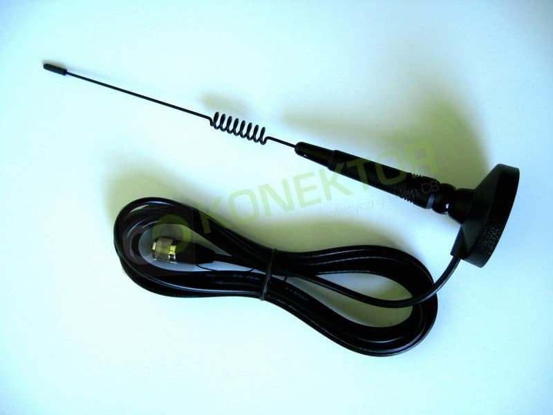 SIRIO MICRO 30 S MAG dyskretna i estetyczna antena CB magnesowa 30cm kabel 3m (wersja z pochyleniem)